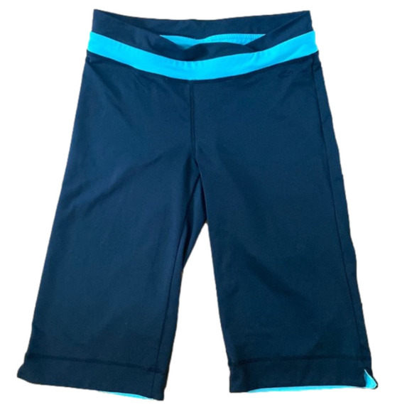 Champion Pants - Champion bike shorts size small blue black long workout athletic shorts